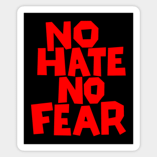 No Hate No Fear Sticker